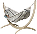Supporto per Amaca da Giardino in Legno La Siesta Canoa Caramel-2