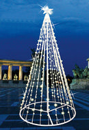 Albero di Natale da Esterno con LED Style Vari Colori-1