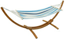 Amaca da Giardino 2x1m in Cotone Max 150 Kg Ortensia Multicolor-2