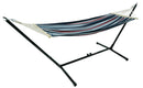 Amaca da Giardino 2x1m in Cotone Max 150 Kg Violetta Multicolor-6