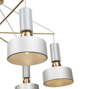 Lampada pendente Modern in Metallo Void Grigio-2