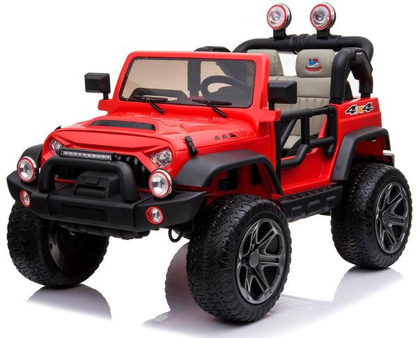 acquista Macchina Elettrica per Bambini 2 Posti Ruote EVA Maxi Fuoristrada 12V Happy Kids Rossa