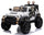 Macchina Elettrica per Bambini 2 Posti Ruote EVA Maxi Fuoristrada 12V Happy Kids Bianca