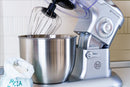 Impastatrice 7 litri 1200W con ciotola in acciaio Pyramidea IP6600 Silver-2