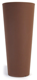 Vaso Ø39x85cm in Polietilene Vanossi Hydra Marrone-1