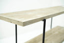 Scaffale 4 Ripiani 120x34x120 cm in Ferro e Legno Zen Nero-4